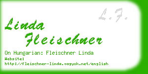 linda fleischner business card